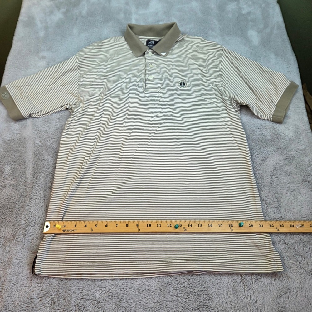 The Players Championship Sawgrass Polo Mens M Mercerized Cotton Tan White Ahead - Picture 4 of 8